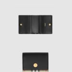 빈티지 체크 레더 스몰 폴딩 지갑 80622861