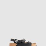Scholl X Balenciaga 가죽 플랫 샌들 827432
